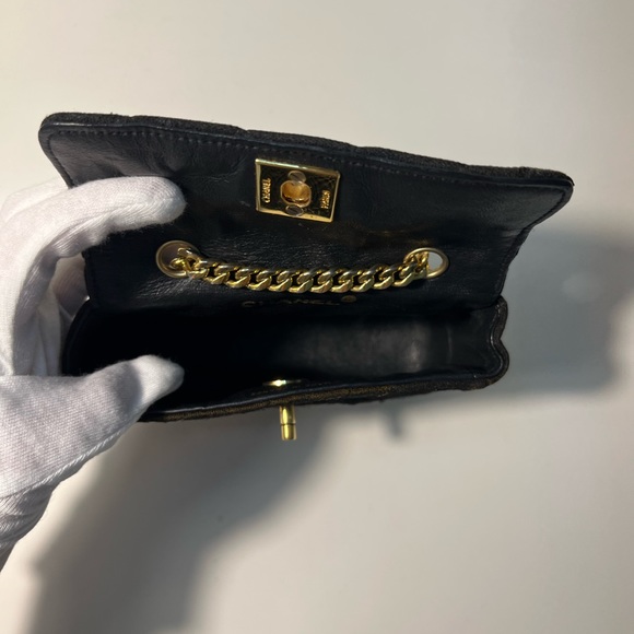 Chanel CC Vintage Mini Classic Quilted Square Single Flap Crossbody Bag Purse - Picture 13 of 15